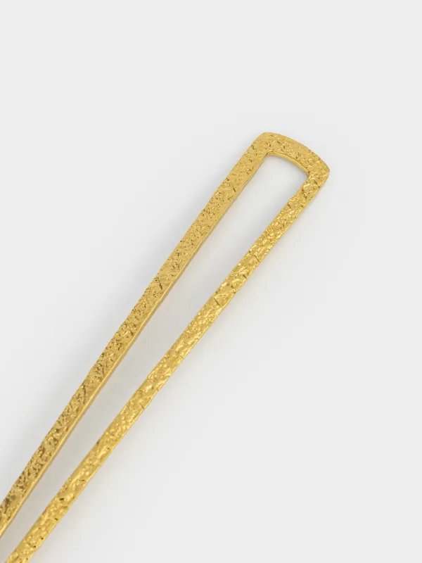 Лопатка, 26 см, с прорезями, сталь, золотистая, Viron gold, image-3