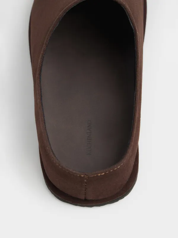 Лаконичные сабо из экозамши, Suede, image-5