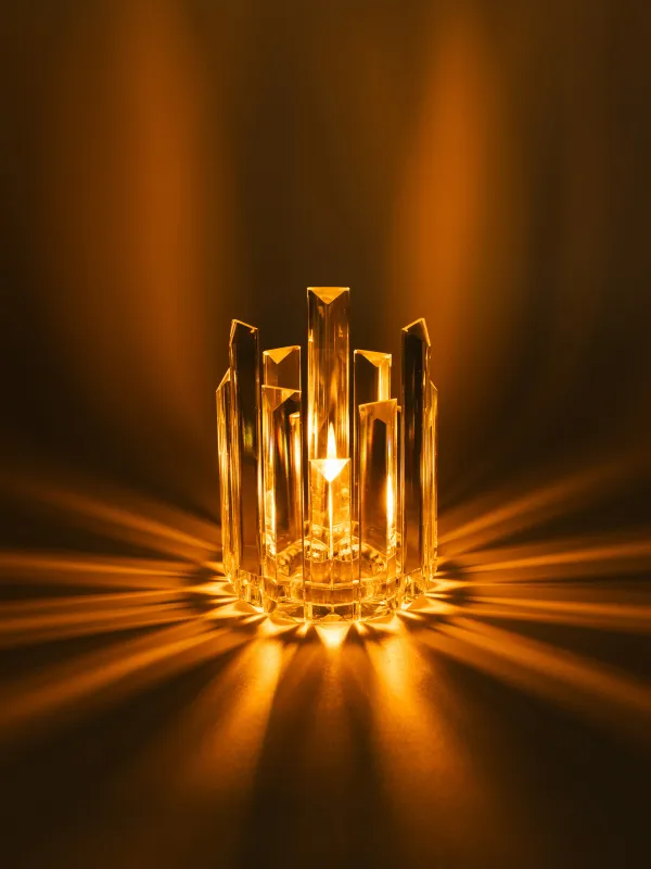 Подсвечник, 15 см, для цилиндрической свечи, кристальное стекло, Lux crystal, image-5