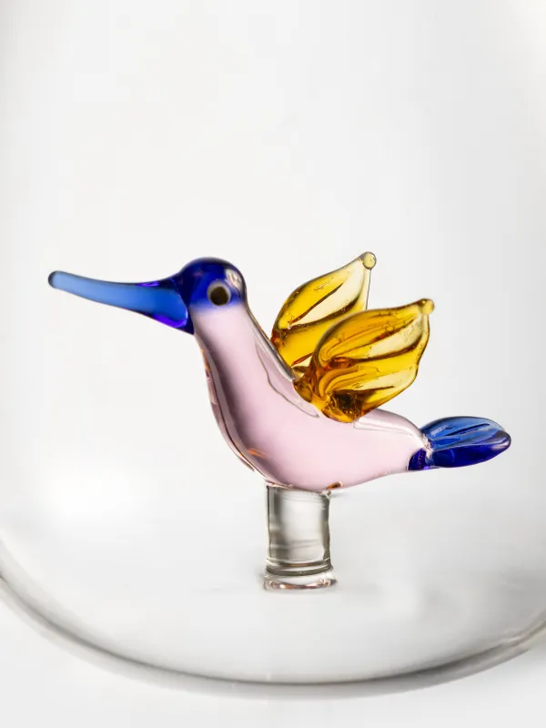 Кружка, 400 мл, стекло Б, янтарная ручка, Колибри, Shape, image-3