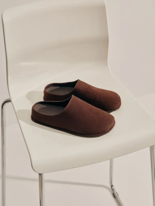 Лаконичные сабо из экозамши, Suede, image-8