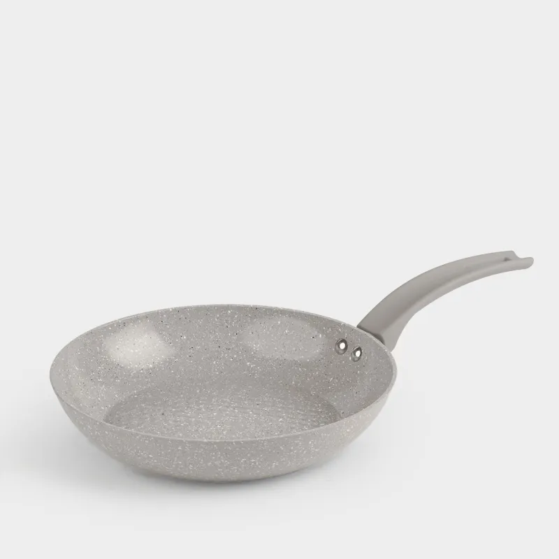 Сковорода, 24 см, с покрытием, алюминий, бежево-серая, Decision