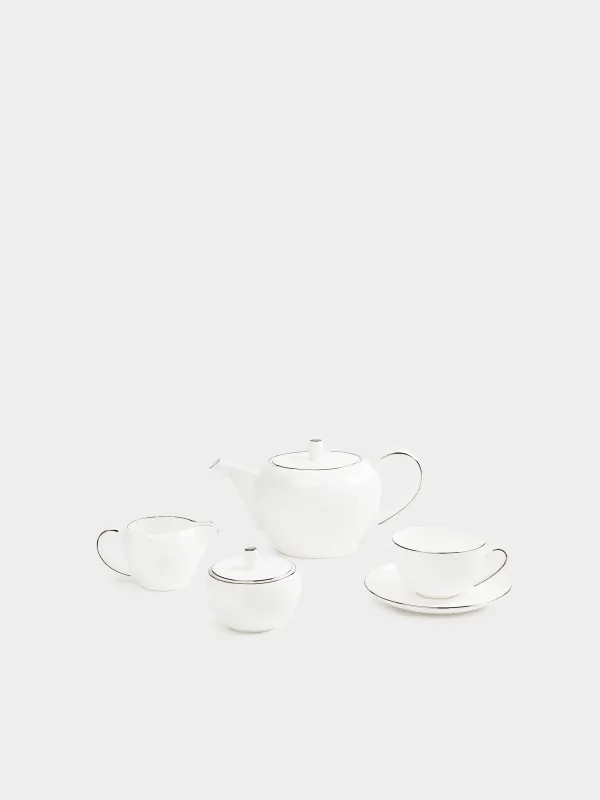 Сервиз чайный, 6 перс, 15 пр, фарфор F, Antarctica, image-1