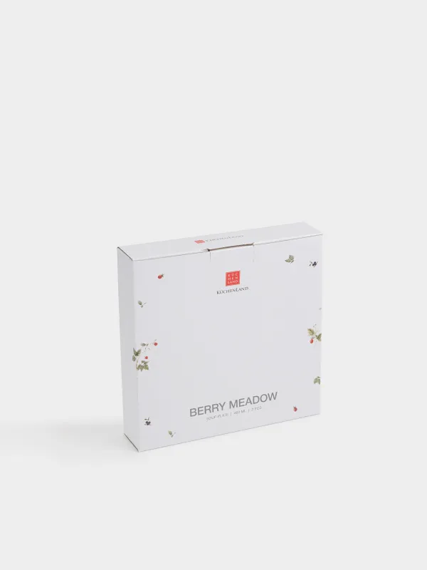 Тарелка суповая, 22х4 см, 2 шт, Полевые ягоды, Berry meadow, image-4