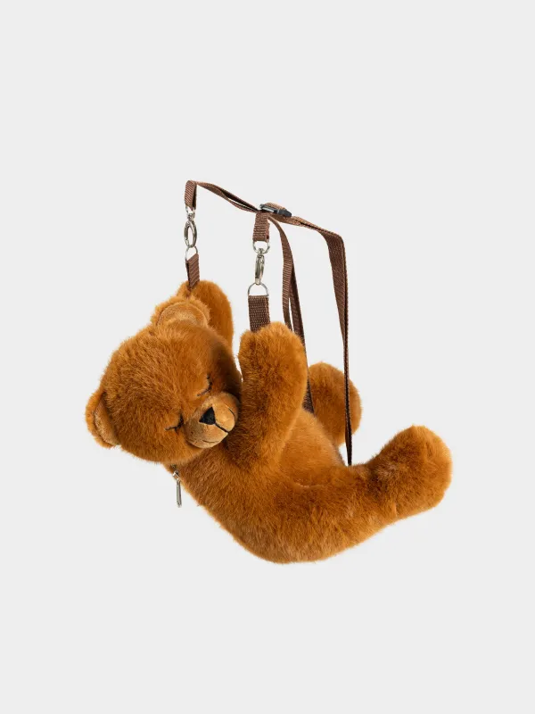 Рюкзак, 30х20 см, детский, полиэстер, коричневый, Спящий медведь, Bear, image-1