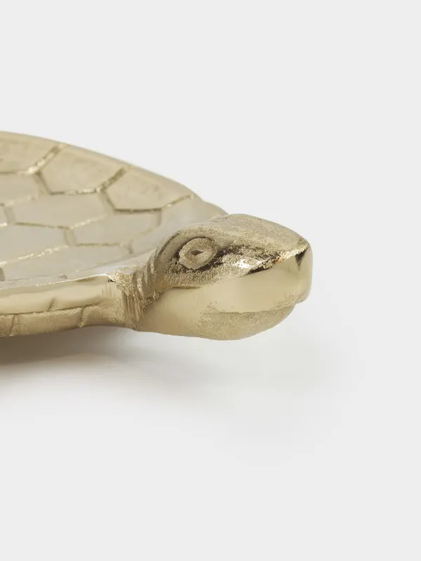 Блюдо декоративное, 26х14 см, металл, золотистое, Черепаха, Grand turtle, image-6