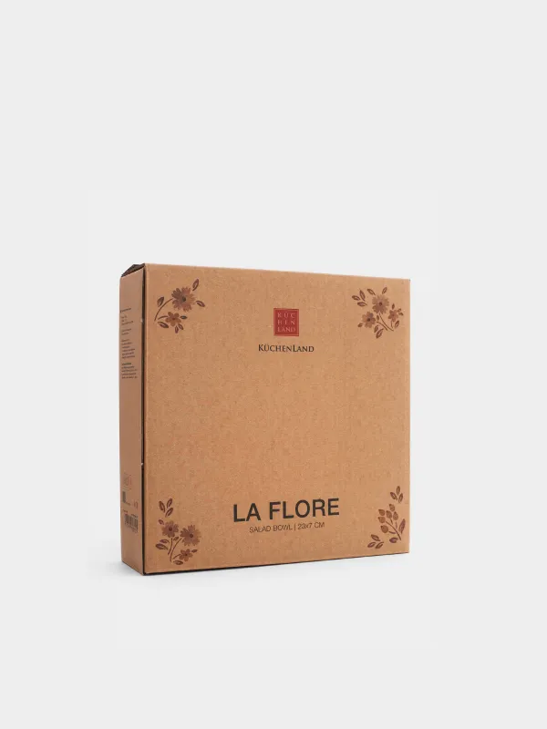 Салатник, 23х7 см, Винтажные цветы, La flore, image-4