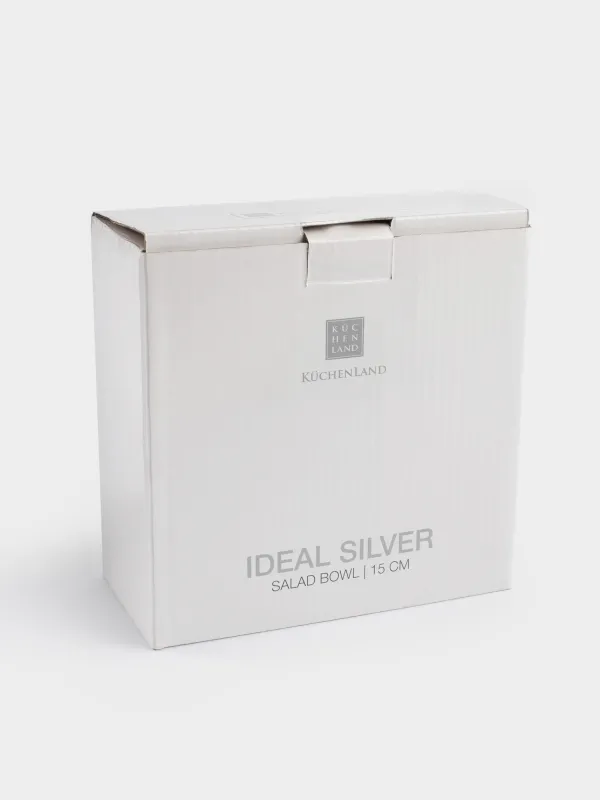 Салатник, 16х7 см, 800 мл, фарфор F, белый, Ideal silver, image-5