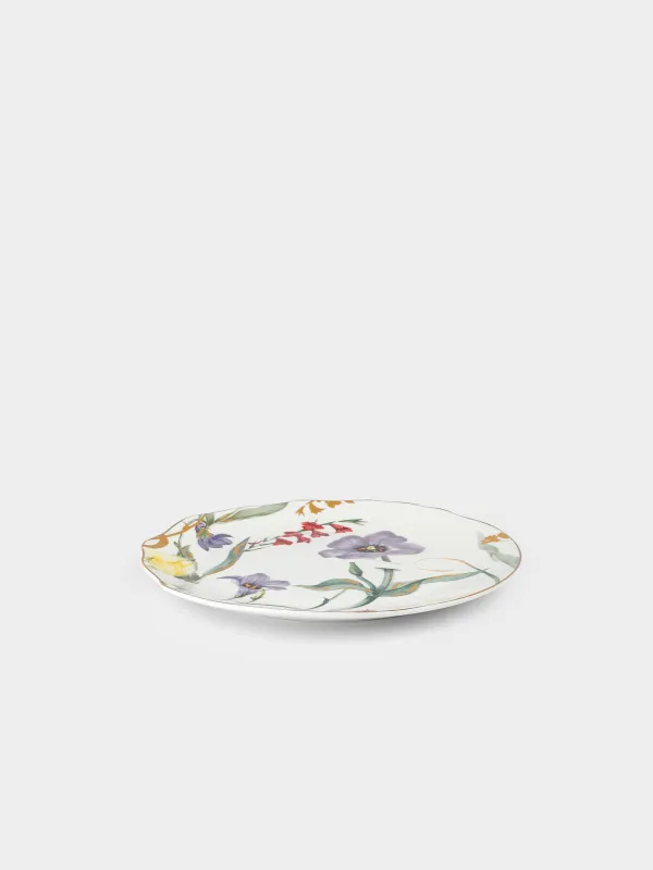 Тарелка обеденная, белая, Night flower, image-2