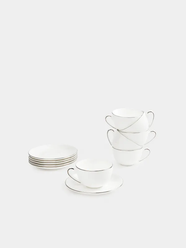 Сервиз чайный, 6 перс, 15 пр, фарфор F, Antarctica, image-3