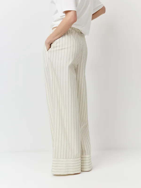 Брюки женские, домашние, белые, Alvida, image-3