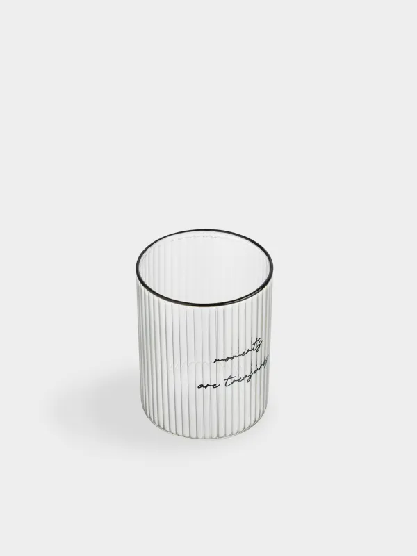 Стакан, 420 мл, Moments are treasure, Ribby font, image-3
