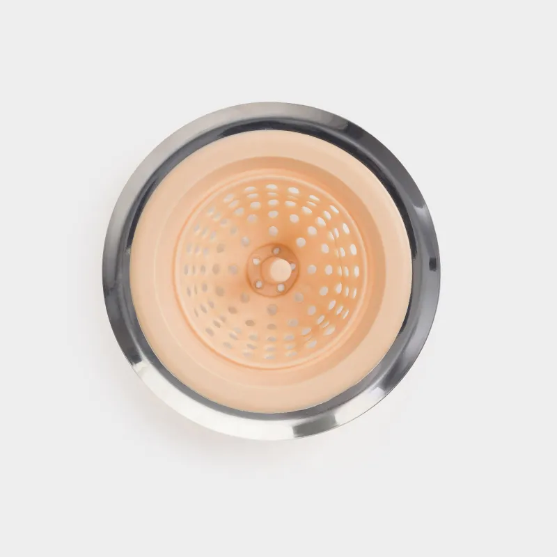 Фильтр для раковины, 11 см, сталь/резина, бежевый, Keeping, image-3