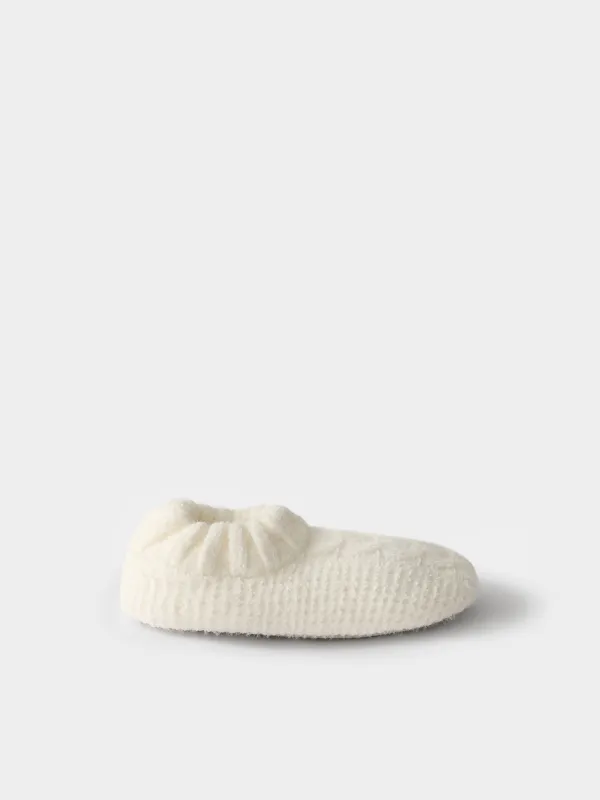 Тапочки-носки женские, шенилл/шерпа, Knitted soft, image-0