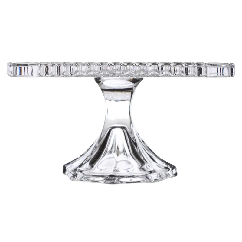 Блюдо на ножке, 20х10 см, стекло, квадратное, Naiad , image-1