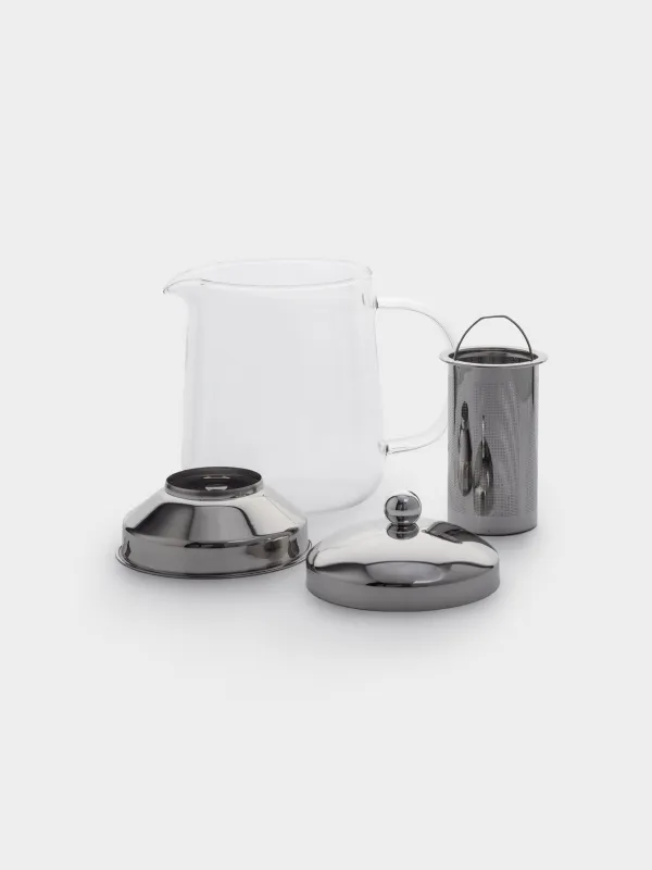 Чайник заварочный, 1,2 л, стекло Б/сталь, Macchiato, image-4