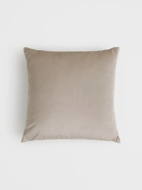 Подушка декоративная, 45х45 см, шенилл/вельвет, темно-серая, Aesthetics, Chenill, image-1