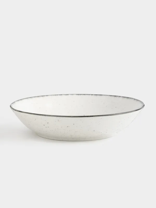 Сервиз обеденный, 6 перс, 18 пр, керамика R, бело-серый, в крапинку, Roxas, image-6