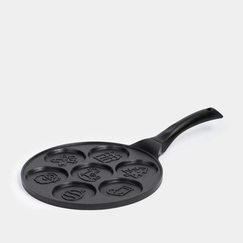 Сковорода для яиц и оладий, 26 см, 7 отд, с покрытием, алюминий, Новогодние атрибуты, Action