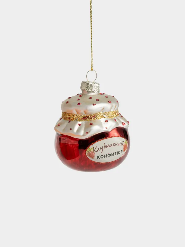 Набор елочных игрушек, 8 см, 2 шт, Варенье/Круассан, Figure christmas, image-1