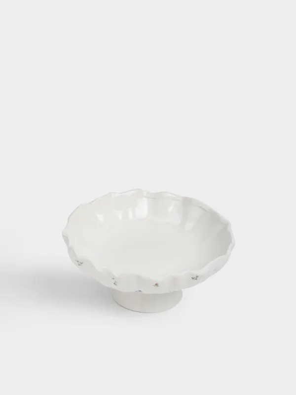 Ваза для фруктов, 25х12 см, на ножке, Нежные цветы, El flora, image-2