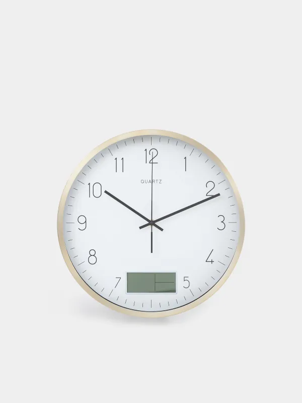 Часы настенные, 35 см, с дисплеем, Dial