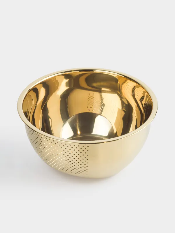 Миска-дуршлаг, 23 см, сталь, золотистая, Classic gold, image-2