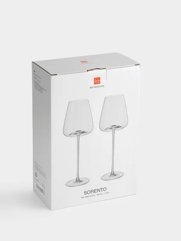 Бокал для красного вина, 600 мл, 2 шт, кристальное стекло, Sorento, image-5