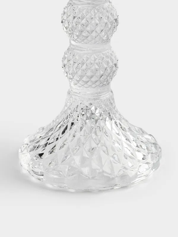 Подсвечник, 14 см, для одной свечи, на ножке, стекло, Naiad, image-2