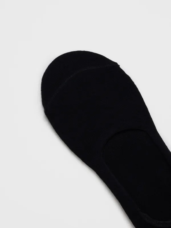 Носки-следки женские, черные, Basic, image-2