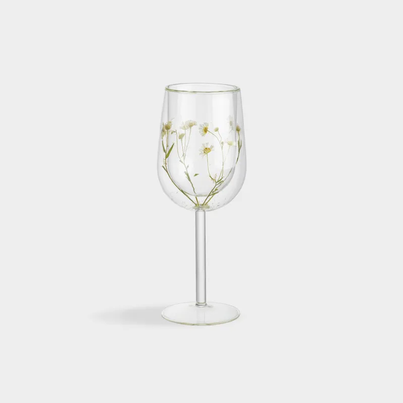 Бокал для вина, 260 мл, стекло Б, с сухоцветами внутри, Air decor