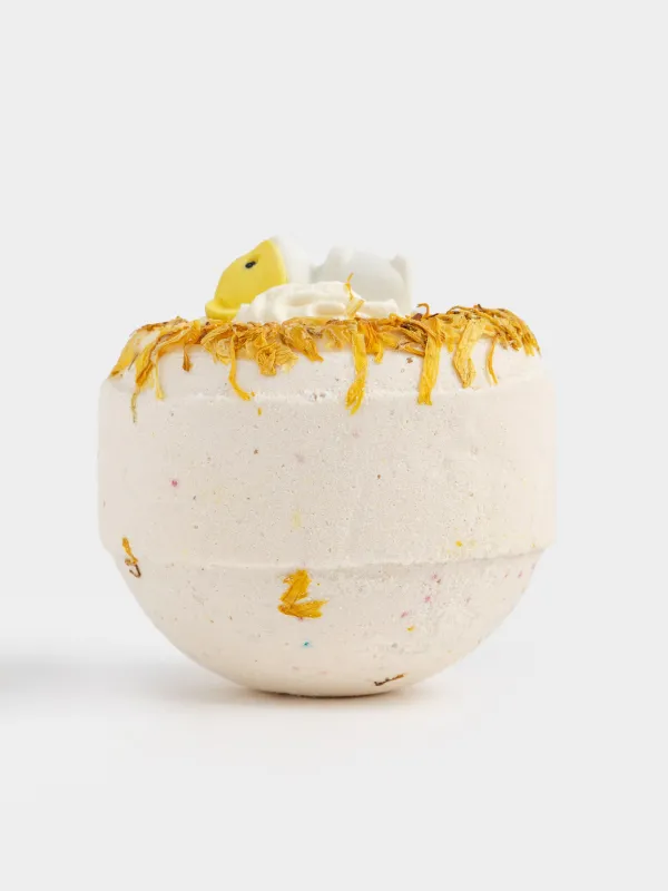 Бомбочка для ванны, 130 гр, с игрушкой, бежевая, Ирландские сливки, Хомяк, Friends spa, image-2