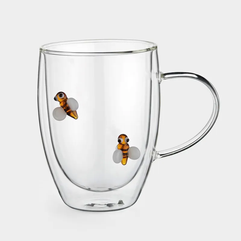 Кружка, 350 мл, стекло Б, Пчелы, Air decor