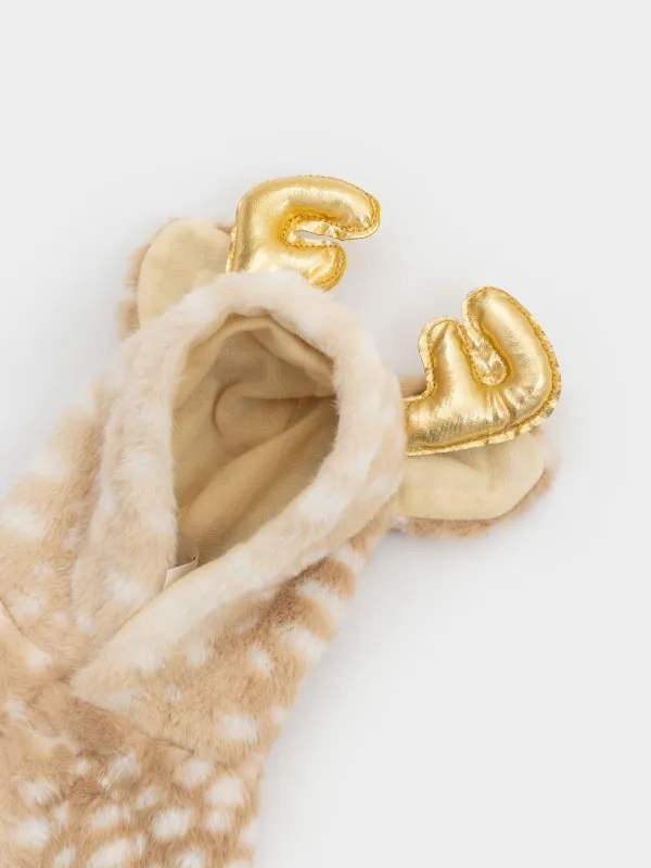 Костюм для животных, 40 см, р. L/XL, карнавальный, полиэстер, коричневый, Олень, Christmas pet, image-1