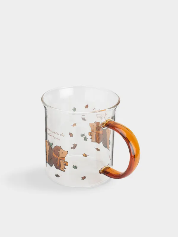 Кружка, 380 мл, Ежики в листьях, Forest hedgehogs, image-1