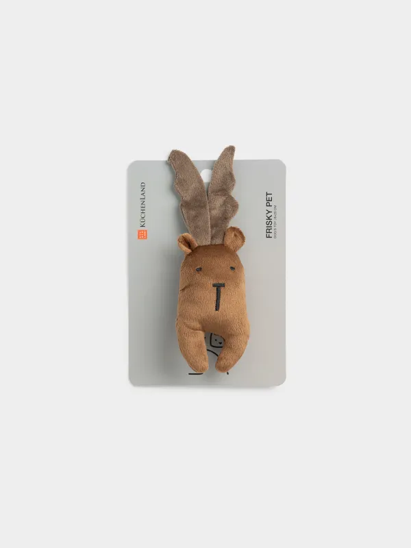 Игрушка для собак, с пищалкой, коричневая, Frisky pet, image-3
