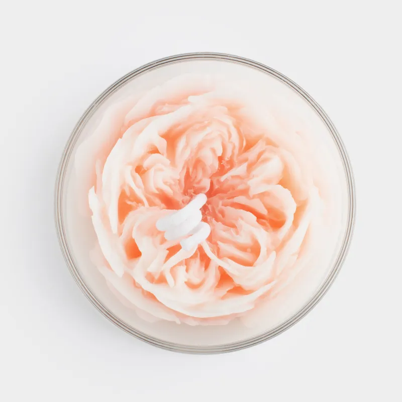 Свеча, 7 см, в подсвечнике, стекло, Цветок, Rose, image-2