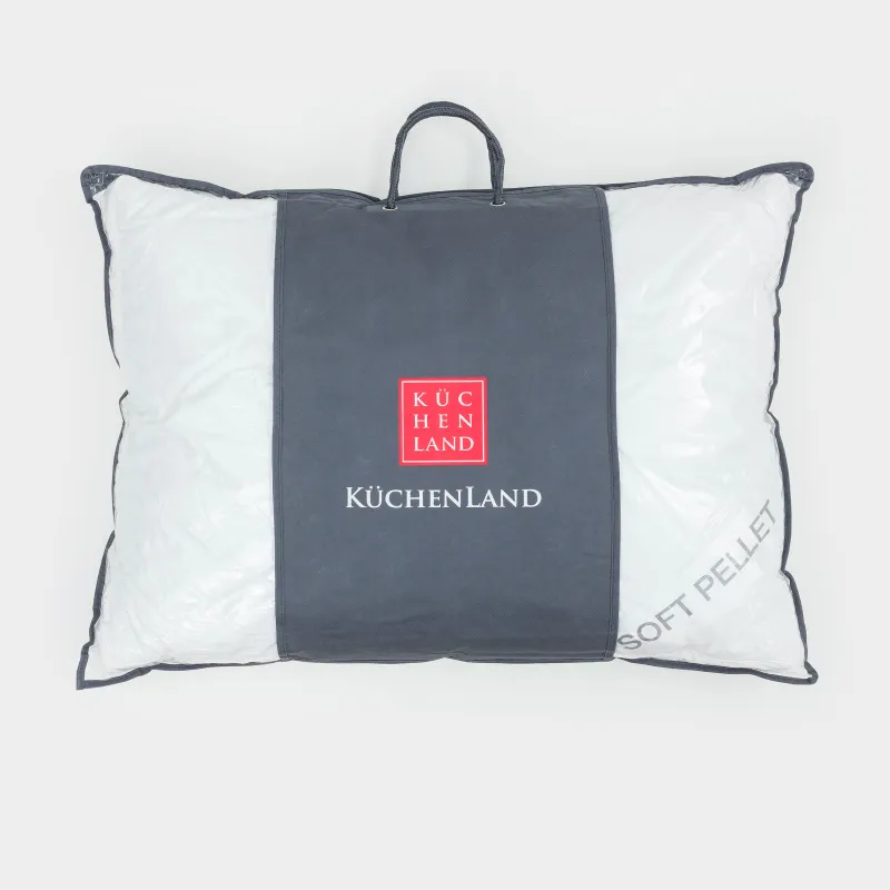 Подушка, 50х70 см, трехкамерная, хлопок/холлофайбер/латекс, Soft pellet, image-6