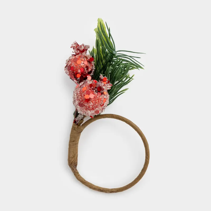 Кольцо для салфеток, 5 см, пластик/бумага, Гранаты, Fruit decor