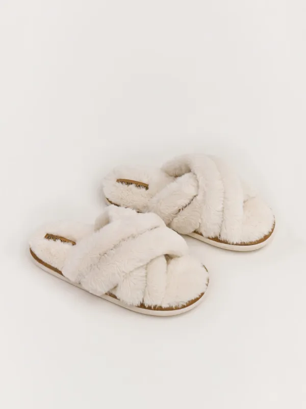 Тапочки женские, домашние, искусственный мех, молочные, Tape, image-5