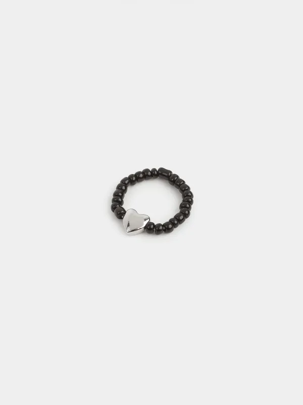 Кольцо, Сердце, Jewelry black, image-1
