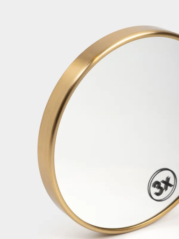 Зеркало подвесное, 15/14 см, металл, Freya, image-2