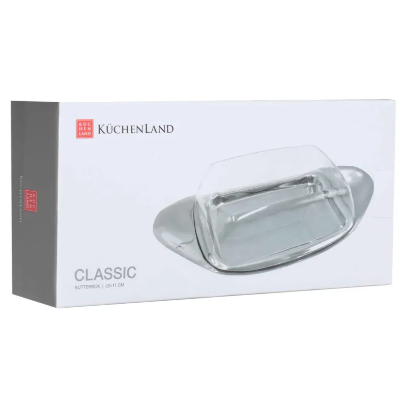 Масленка, 22 см, сталь/пластик, прямоугольная, Classic, image-4