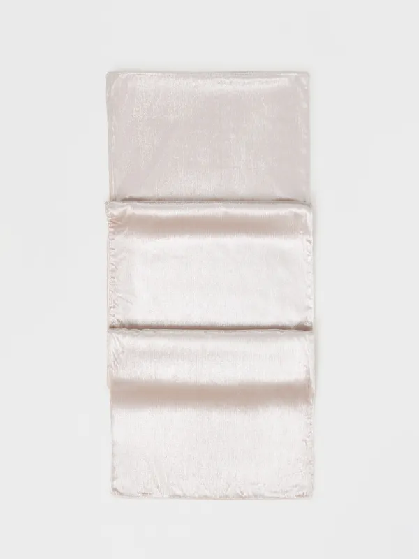 Дорожка настольная, 40х160 см, бархат, бежевая, Winter Antarctica, image-0