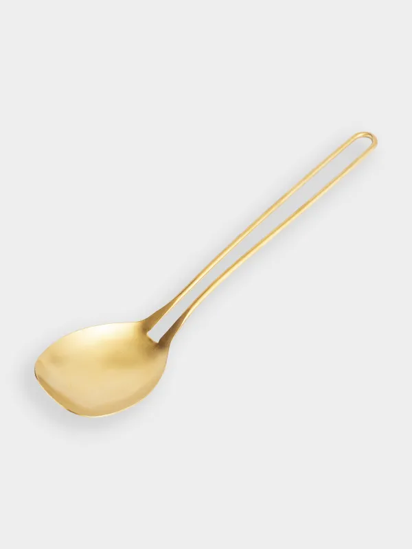 Ложка сервировочная, 37 см, сталь, золотистая, Device gold, image-2