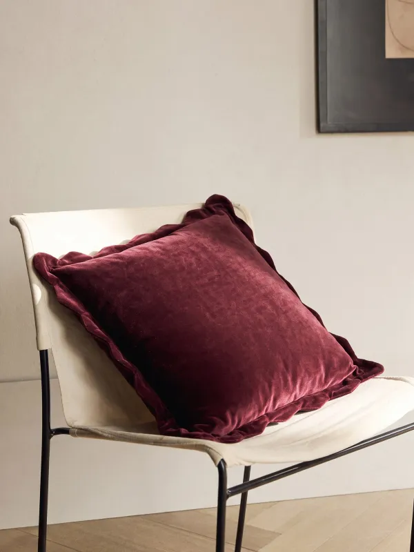 Подушка декоративная, 45х45 см, Волнистые края, Silk velvet, image-2