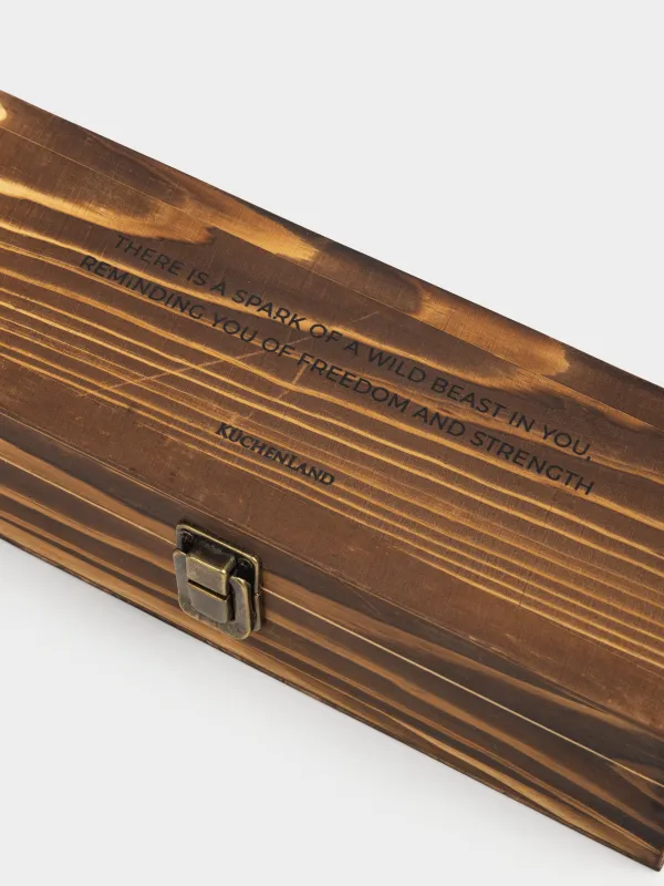 Набор стопок, 65 мл, 4 шт, в кейсе, золотистый, стекло/металл/дерево, Bar, image-6