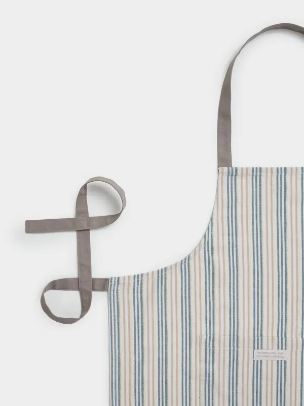 Фартук, 65х85 см, хлопок, молочный, Полосы, Stripes kitchen, image-1