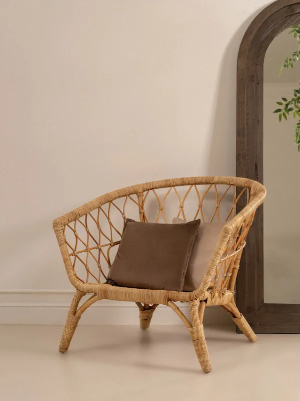 Подушка декоративная, 45х45 см, вельвет, коричневая, Silk velvet, image-5