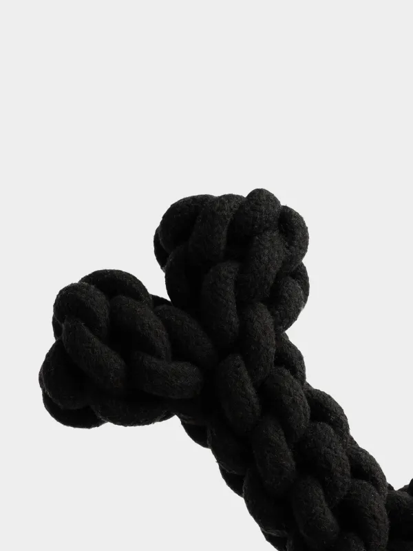 Игрушка для собак, 18 см, хлопок, черная, Кость, Big pet, image-3